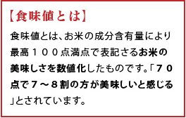 食味値とは