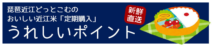 近江米定期購入のうれしいポイント